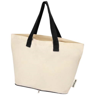 Picture of SIERRA 140 G & M² GRS RECYCLED FOLDING COTTON TOTE BAG 7L