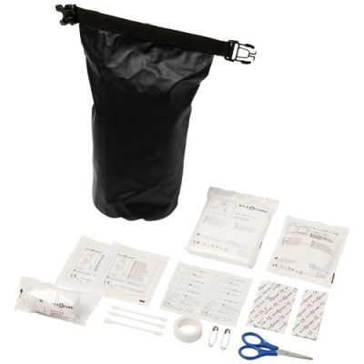 Picture of ALEXANDER 30-PIECE FIRST AID WATERPROOF BAG in Solid Black.