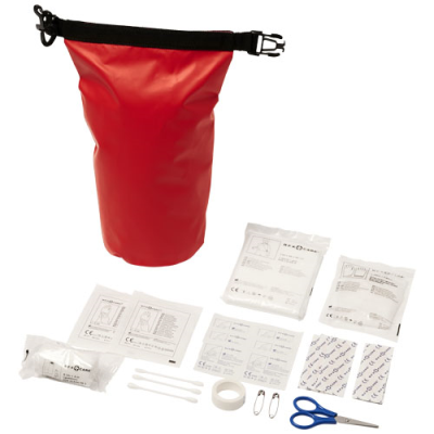 Picture of ALEXANDER 30-PIECE FIRST AID WATERPROOF BAG in Red.