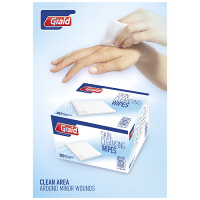 ELISABETH CLEANSING WET WIPE TISSUE PACK in White.