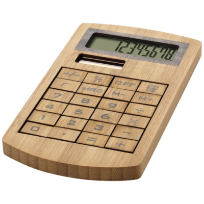 Picture of EUGENE CALCULATOR MADE OF BAMBOO in Natural