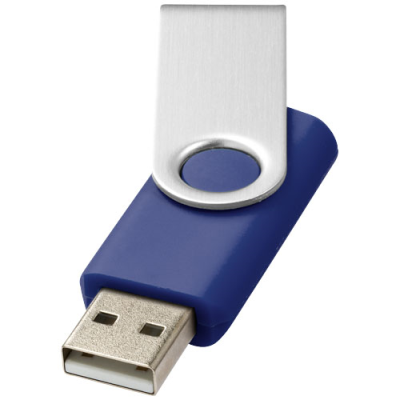 Picture of ROTATE-BASIC 2GB USB FLASH DRIVE in Blue & Silver