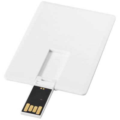 Picture of SLIM CARD-SHAPED 4GB USB FLASH DRIVE in White