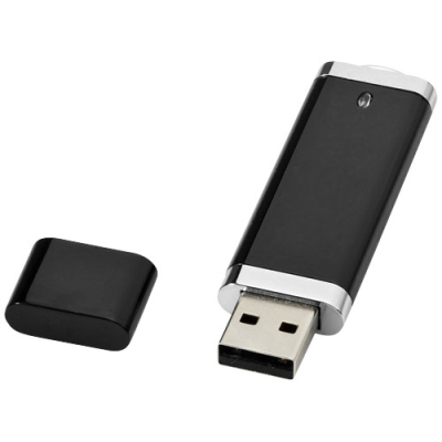 Picture of FLAT 4GB USB FLASH DRIVE in Solid Black