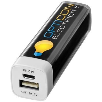 Picture of FLASH 2200 MAH POWER BANK in Black Solid