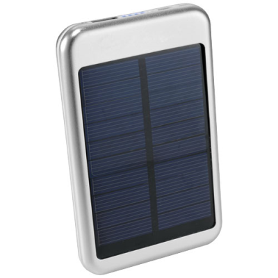 Picture of BASK 4000 MAH SOLAR POWER BANK in Silver.