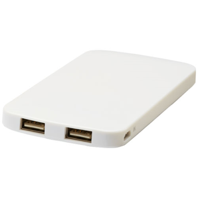 Picture of ZIPPY 4000 MAH SLIM DUAL POWER BANK in White Solid
