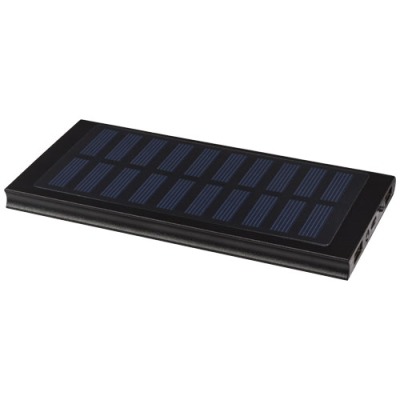 Picture of STELLAR 8000 MAH SOLAR POWER BANK in Solid Black