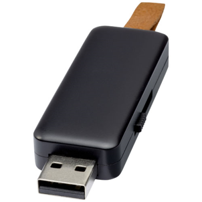 Picture of GLEAM 4GB LIGHT-UP USB FLASH DRIVE in Solid Black