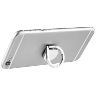 Picture of CELL ALUMINIUM METAL RING MOBILE PHONE HOLDER in Silver.