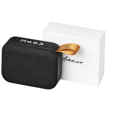 Picture of FASHION FABRIC BLUETOOTH® SPEAKER in Solid Black.