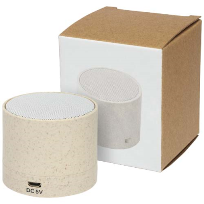 Picture of KIKAI WHEAT STRAW BLUETOOTH® SPEAKER in Beige.