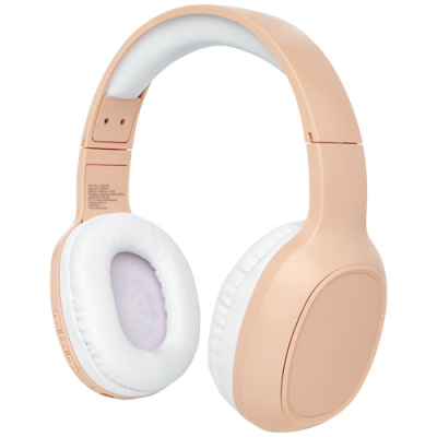 Picture of RIFF CORDLESS HEADPHONES with Microphone in Pale Blush Pink.