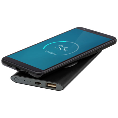 Picture of JUICE 4000MAH CORDLESS POWER BANK in Solid Black.