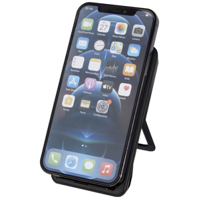 Picture of LOOP 10W RECYCLED PLASTIC CORDLESS CHARGER PAD with Phone Stand