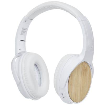 Picture of ATHOS BAMBOO BLUETOOTH® HEADPHONES with Microphone in Beige.