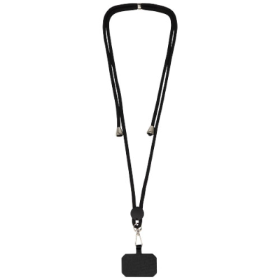 Picture of KUBI PHONE LANYARD in Solid Black.