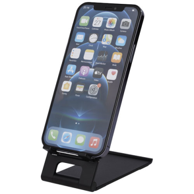 Picture of RISE SLIM ALUMINIUM METAL PHONE STAND in Solid Black.