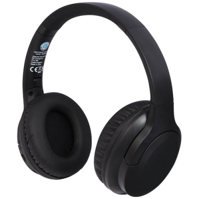 Picture of LOOP RECYCLED PLASTIC BLUETOOTH® HEADPHONES in Solid Black