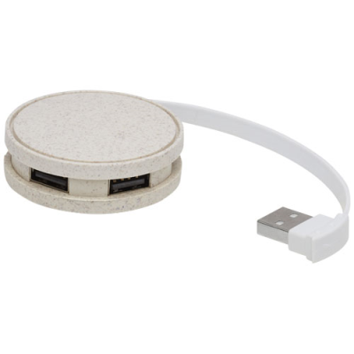 Picture of KENZU WHEAT STRAW USB HUB in Natural