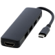Picture of LOOP RCS RECYCLED PLASTIC MULTIMEDIA ADAPTER USB 2,0-3,0 with Hdmi Port