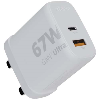 Picture of XTORM XEC067G GAN² ULTRA 67W WALL CHARGER - UK PLUG in White