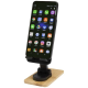Picture of ALFIRK RECYCLED PLASTIC FOLDEABLE DESK PHONE STAND with Bamboo Details