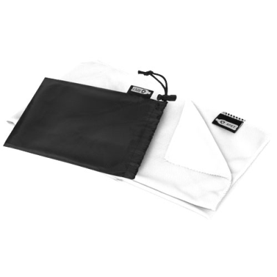 Picture of RAQUEL COOLING TOWEL MADE FROM RECYCLED PET in White.