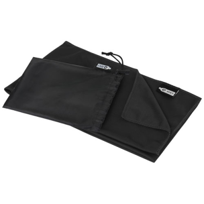 Picture of RAQUEL COOLING TOWEL MADE FROM RECYCLED PET in Solid Black