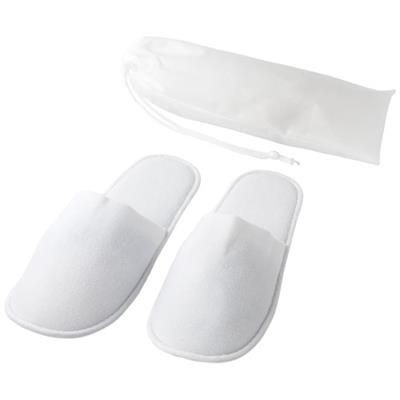 Picture of WALTON WELLNESS SLIPPERS in White Solid