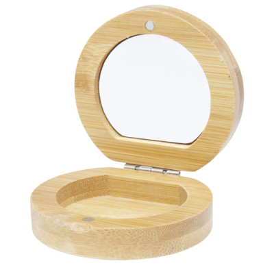 Picture of AFRODIT BAMBOO POCKET MIRROR in Natural.