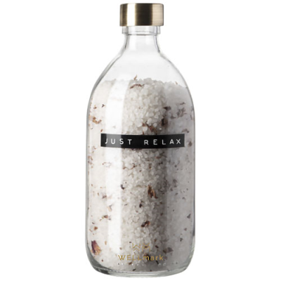 Picture of WELLMARK JUST RELAX 500 ML BATH SALT - ROSES FRAGRANCE in Clear Transparent Clear Transparent.