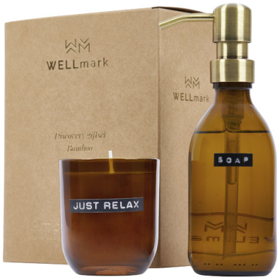 Picture of WELLMARK DISCOVERY 200 ML HAND SOAP DISPENSER AND 150 G SCENTED CANDLE SET - BAMBOO FRAGRANCE