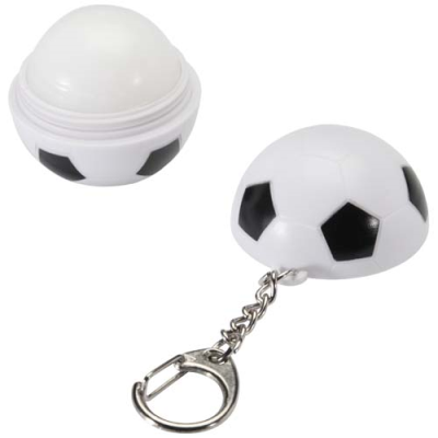 Picture of RAMI FOOTBALL-SHAPED VANILLA LIP BALM with Spf 15 & Keyring Chain