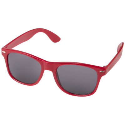 Picture of SUN RAY RPET SUNGLASSES in Red.