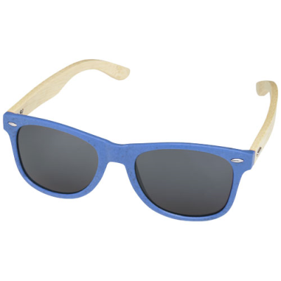 Picture of SUN RAY BAMBOO SUNGLASSES in Process Blue