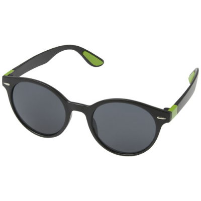 Picture of STEVEN ROUND ON-TREND SUNGLASSES in Lime Green.