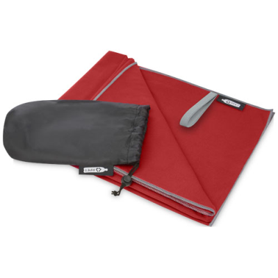 Picture of PIETER RECYCLED PET ULTRA LIGHTWEIGHT AND QUICK DRY TOWEL in Red.