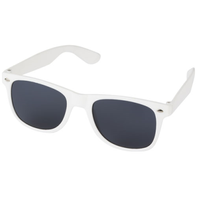 Picture of SUN RAY RECYCLED PLASTIC SUNGLASSES in White