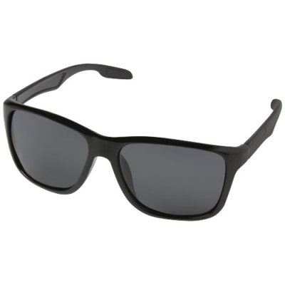 Picture of EIGER POLARIZED SUNGLASSES in Recycled Pet Casing in Solid Black.