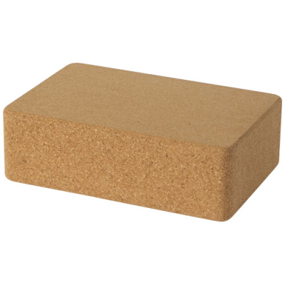 Picture of TRIKONA CORK YOGA BRICK in Natural.