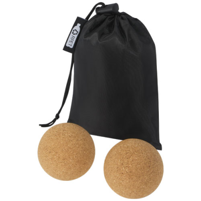 Picture of TRIKONA CORK YOGA BALL in Natural.