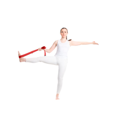 Picture of VIRABHA RPET YOGA STRAP in Red.