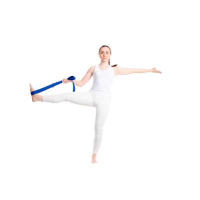 Picture of VIRABHA RPET YOGA STRAP in Blue.