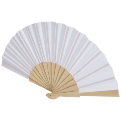 Picture of MANUELA HAND FAN in White.