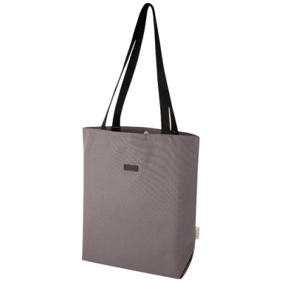 Picture of JOEY GRS RECYCLED CANVAS VERSATILE TOTE BAG 14L in Grey.