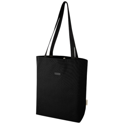 Picture of JOEY GRS RECYCLED CANVAS VERSATILE TOTE BAG 14L in Solid Black