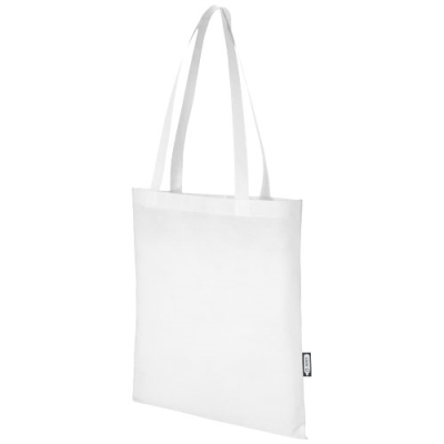 Picture of ZEUS GRS RECYCLED NON-WOVEN CONVENTION TOTE BAG 6L in White