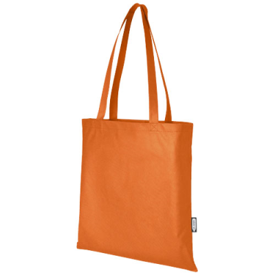 Picture of ZEUS GRS RECYCLED NON-WOVEN CONVENTION TOTE BAG 6L in Orange.