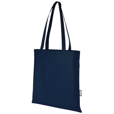 Picture of ZEUS GRS RECYCLED NON-WOVEN CONVENTION TOTE BAG 6L in Navy.